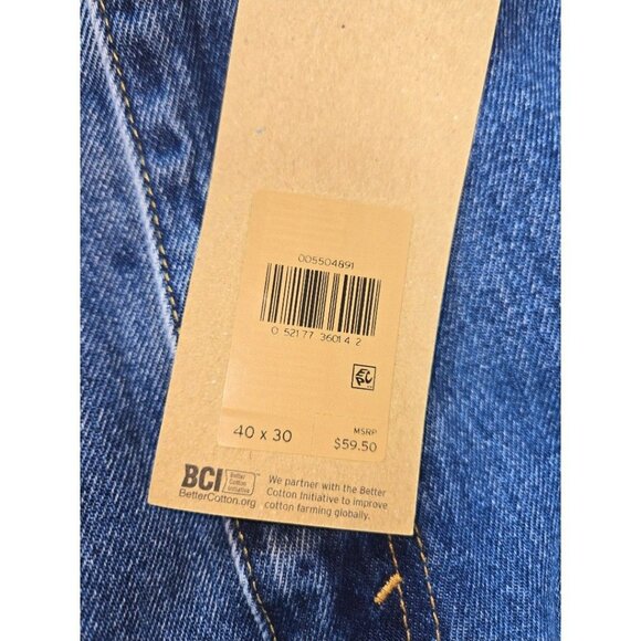 Levis Mens 550 Relaxed Fit Jeans 40x30 Tapered Leg Cotton Blue - Picture 6 of 10